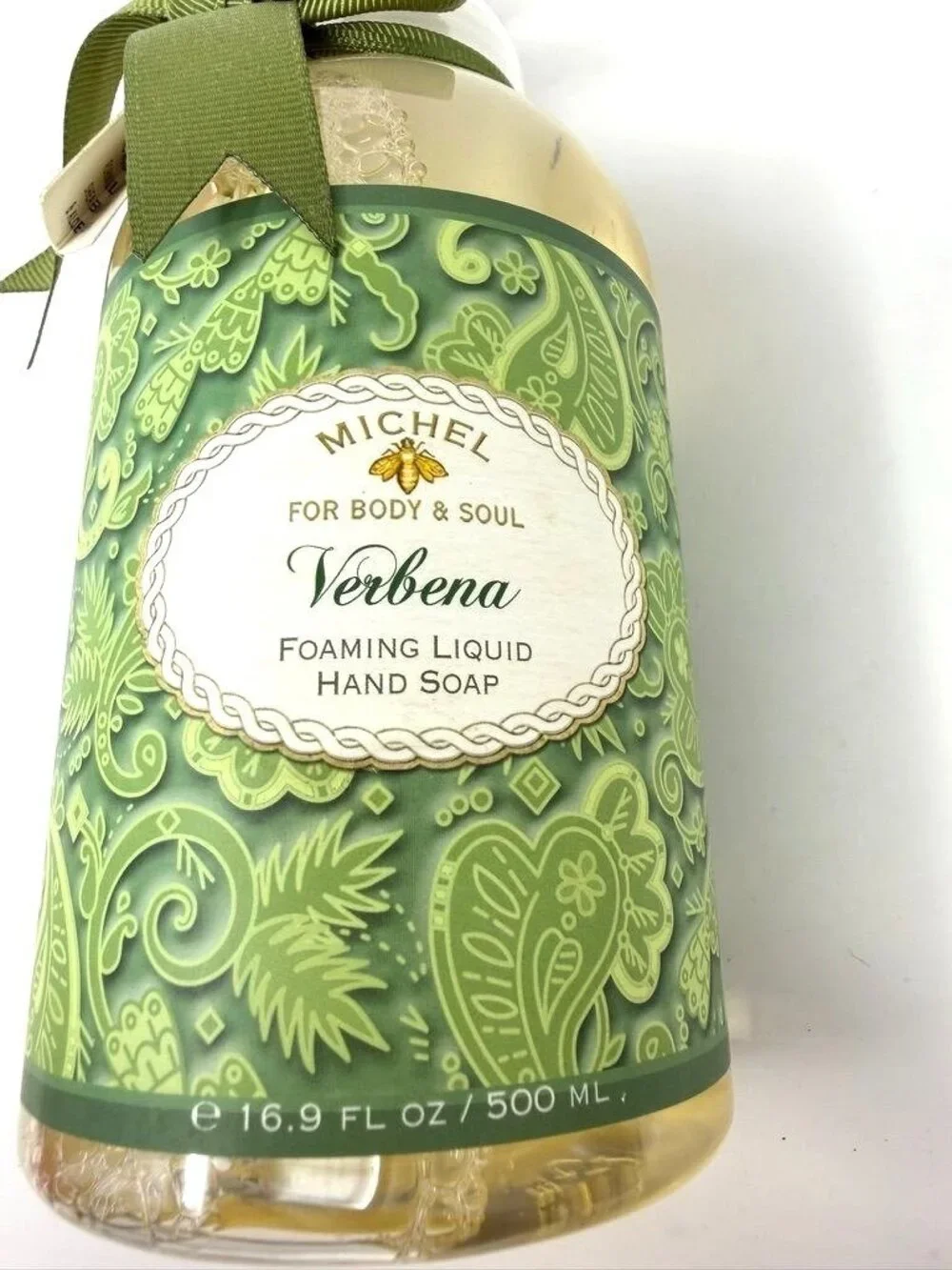 Michel For Body & Soul Verbena Foaming Hand Soap 16.9 Oz Shea Butter Aloe Vera